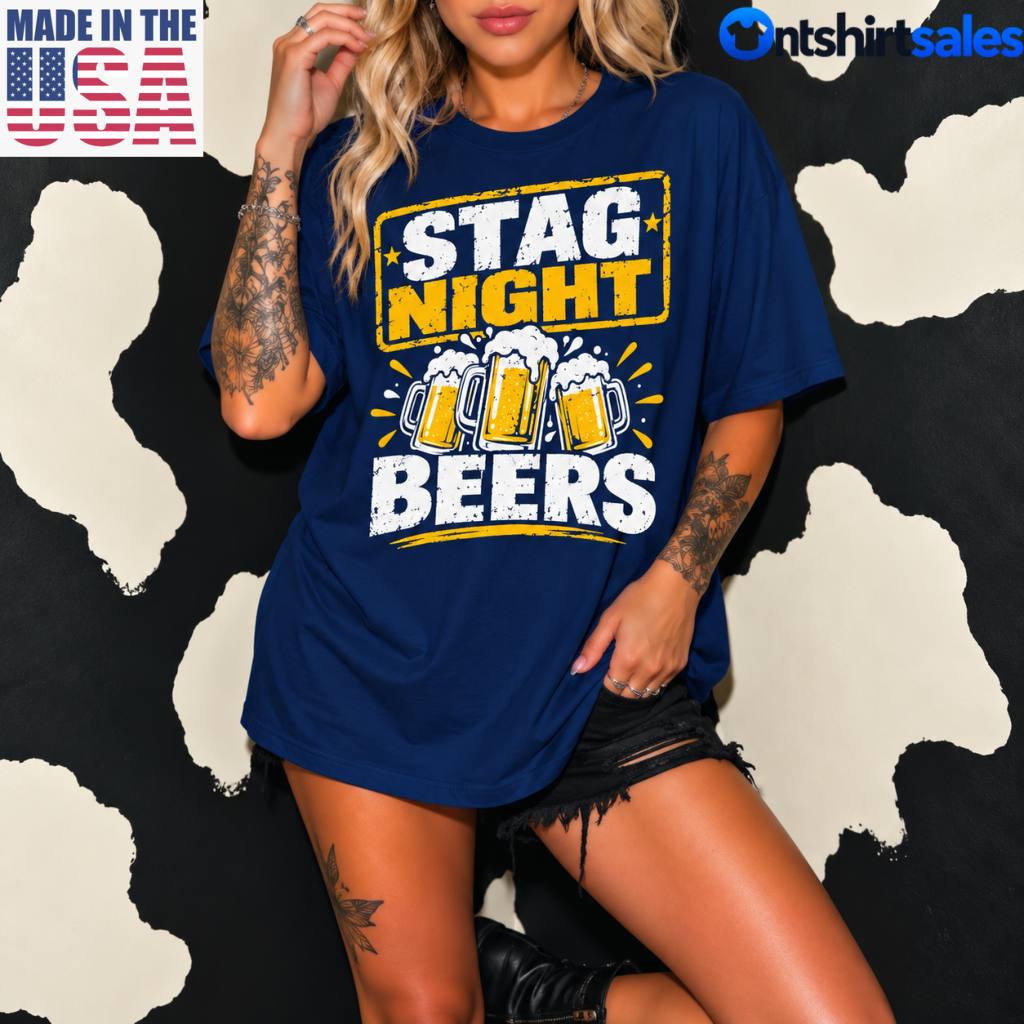 Beer Stag Night Beers T-Shirt 4 Beer Stag Night Beers T Shirt 1