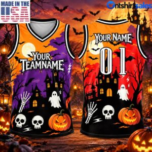 Halloween Jersey Costume Personalize Name and Number Shirts Customize Basketball Jerseys