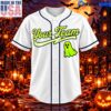 Personalized Halloween Horror Baseball Jersey, Halloween Authentic Baseball Jersey 1