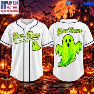 Personalized Halloween Horror Baseball Jersey, Halloween Authentic Baseball Jersey