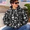 Skeleton Skull Hoodie 3D All Over Print Gothic Pullover 1