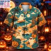 Tropical Halloween Hawaiian Shirt for Men, Ghost Surfing Aloha Shirt 1