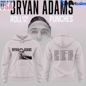 Bryan Adams Roll With The Punches Tour Rock Music Tour 2027 Hoodie