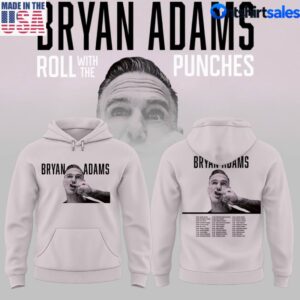 Bryan Adams Roll With The Punches Tour Rock Music Tour 2027 Hoodie