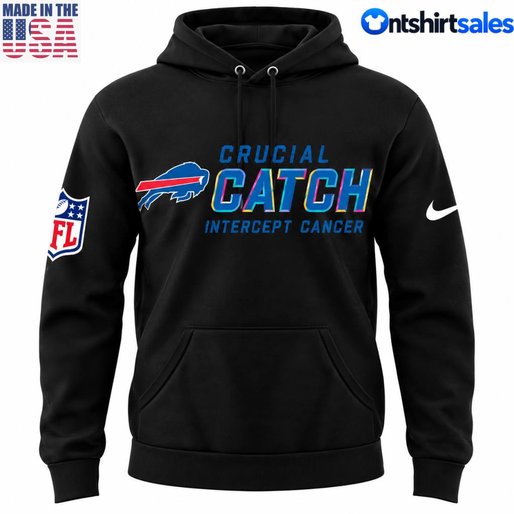 Buffalo Bills Crucial Catch Intercept Cancer Tackle Hoodie Buffalo Bills Crucial Catch Intercept Cancer Tackle Hoodie