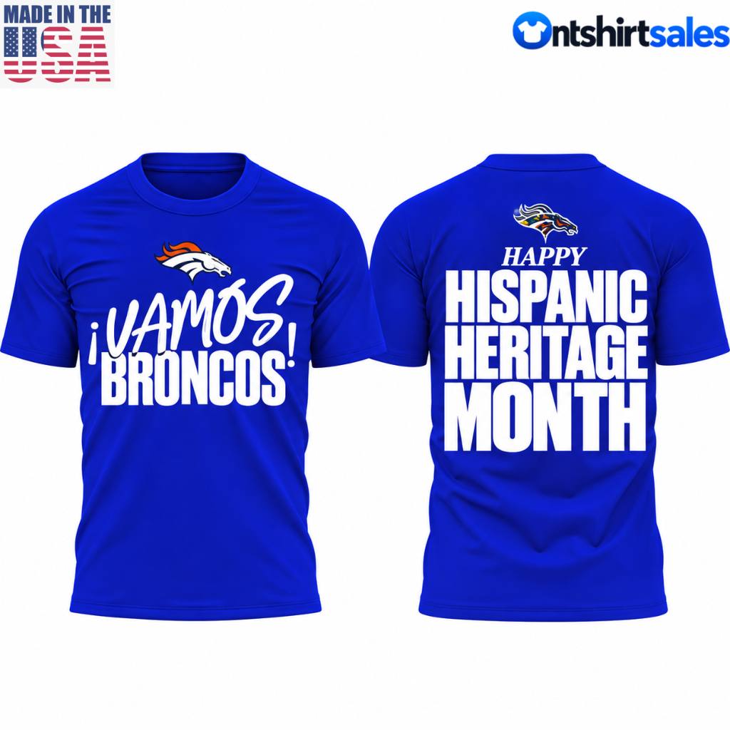 Denver Broncos Hispanic Heritage Month 2026 T-Shirt 6 Denver Broncos Hispanic Heritage Month 2026 T Shirt 5