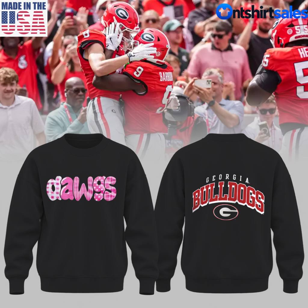 Georgia Bulldogs 2026 Breast Cancer Awareness Hoodie Georgia Bulldogs 2026 Breast Cancer Awareness Hoodie