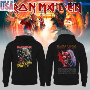 Iron Maiden Legacy Of The Beast World Tour 2019 Graphic Hoodie