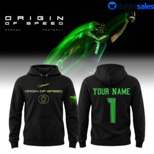 Oregon Ducks Origin Of Speed Football 2026 Hoodie