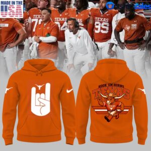 Texas Longhorns Hook ‘Em Sign Burnt Orange Hoodie