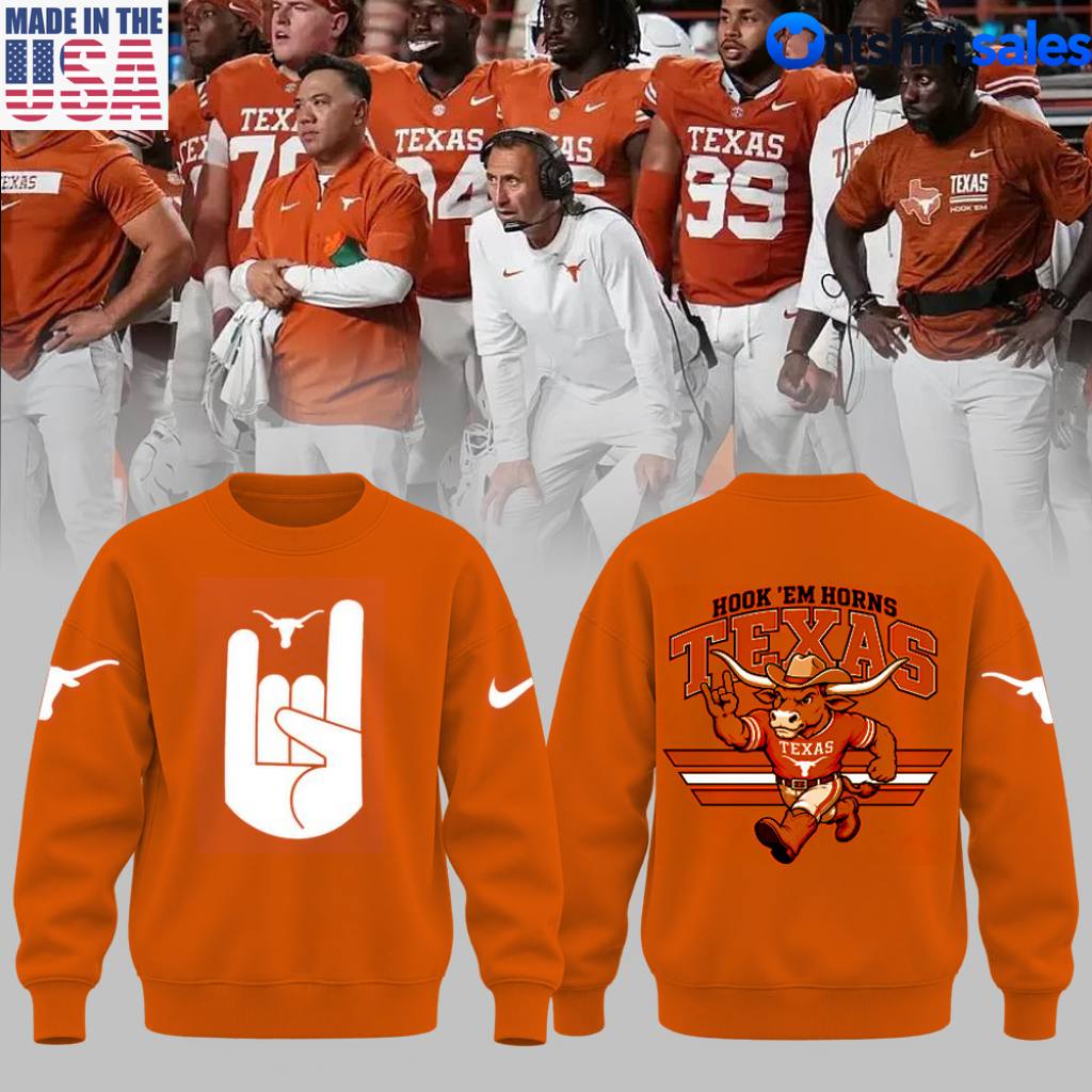 Texas Longhorns Hook ‘Em Sign Burnt Orange Hoodie Texas Longhorns Hook ‘Em Sign Burnt Orange Hoodie